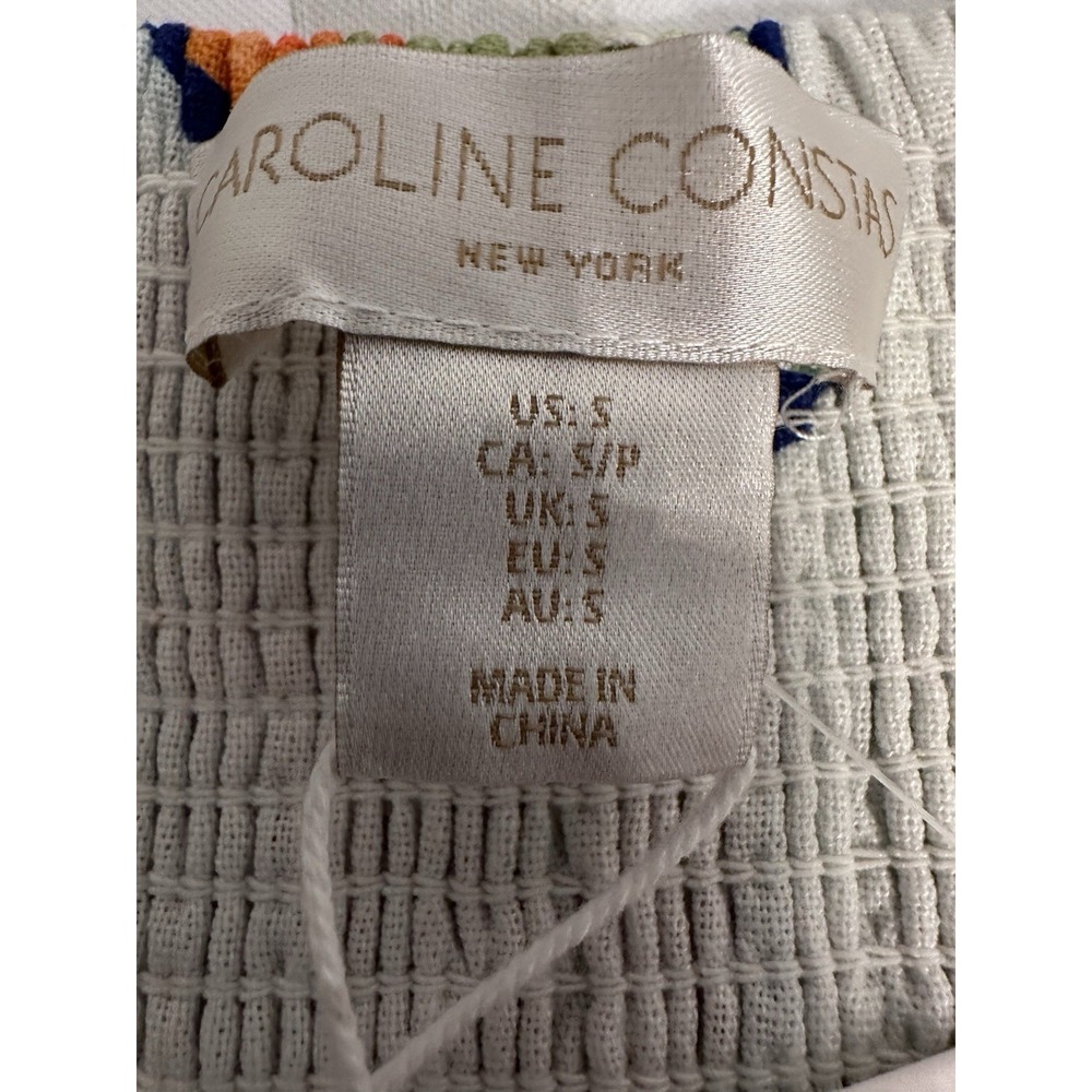 Tuckernucks CAROLINE CONSTAS Linen Blend French Themed Maxi Dress Vacation S NWT - Picture 8 of 9